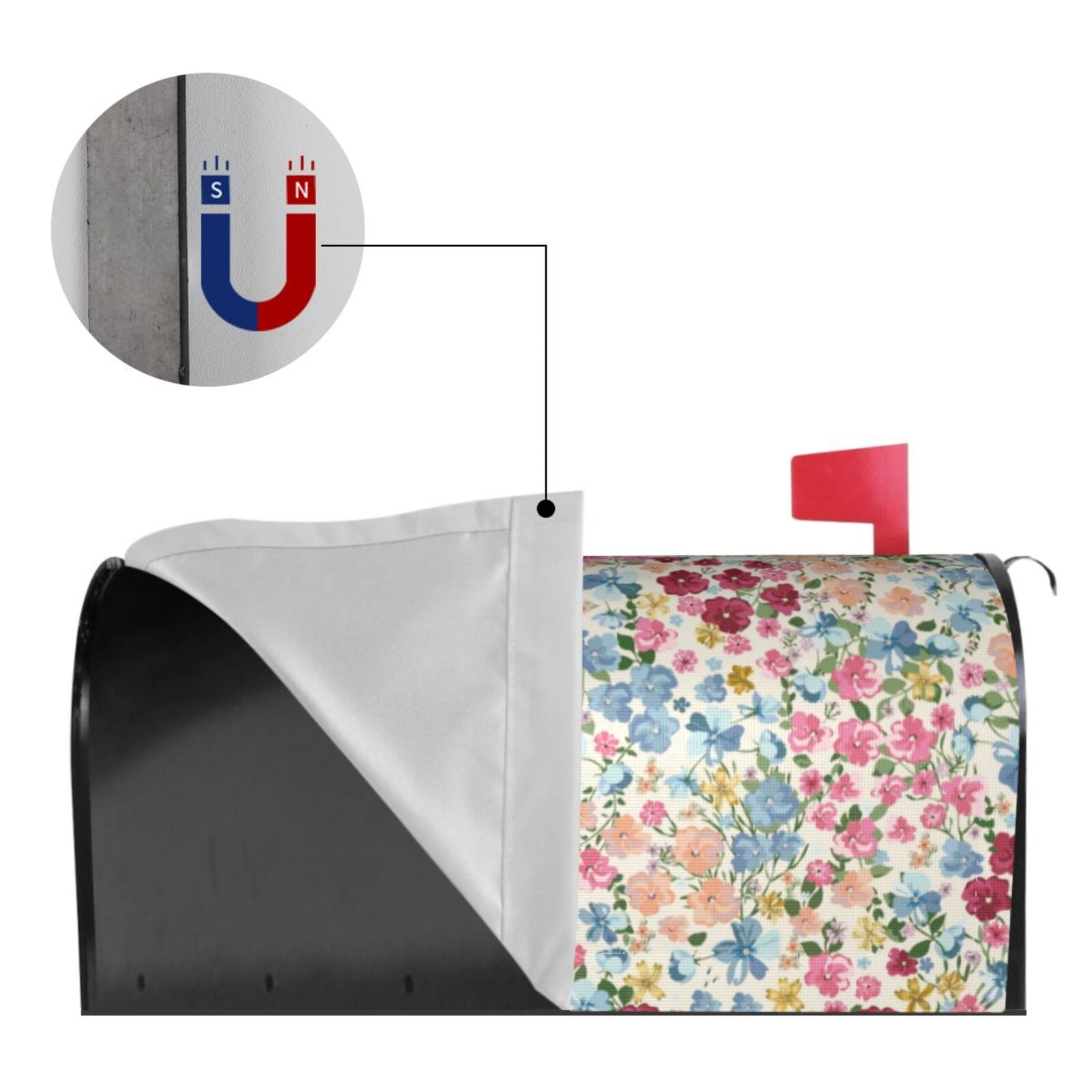 Kdxio Magnetic Mailbox Cover 21x18 in Mailbox Cover Outdoor Decoration Holiday Mailbox Covers for Home Garden Yard-21x18 in
