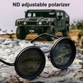 thumbnail image 4 of tasrioml Round Polarized Glasses with ND Filter Lenses 1-9 Gears Adjustable Tint Sunglasses UV Protection Men Beach Fishing Driving Cycling Glasses Eyewear, 4 of 8
