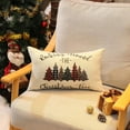 thumbnail image 3 of Christmas Pillow Covers 12x20 inch Christmas Tree Buffalo Porch Lumbar Pillow Covers Decor Farmhouse Outdoor Pillowcase for Couch Sofa, 3 of 6