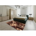 thumbnail image 4 of Ahgly Company Indoor Rectangle Patterned Blood Night Red Area Rugs, 8' x 10', 4 of 6