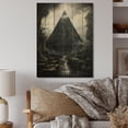 thumbnail image 2 of Designart "The Silent Majesty of the Pyramid" Cityscapes Print on Natural Pine Wood, 2 of 5