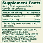 Spring Valley Vitamin C Dietary Supplement, Orange Flavor, 500 mg, 120 Count, Fast Dissolve Tablets for Immune Health