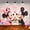 150*100CM, variant on Mickey and Minnie cartoon-themed birthday flags, background flags, children's party decorations, photography, photo props, 210*150CM