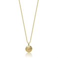 thumbnail image 2 of Women's Alex Woo Cleveland Indians 14k Yellow Gold Disc Necklace, 2 of 2