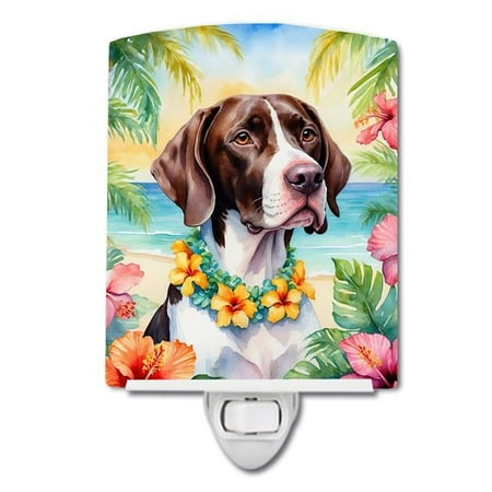 

6 x 4 in. Pointer Luau Ceramic Night Light
