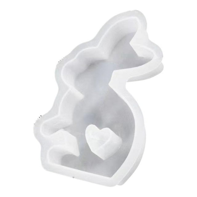 Easter Bunny Rabbit Shape Easter Silicone Mold for DIY Chocolate Soap Making Wedding Easter Day Gift Decorations Crafts Baking Supplies Cupcake Decor Home Party Festive Decoration