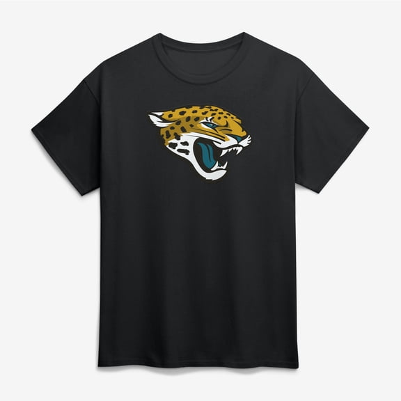 Men's Logo Athletic Black Jacksonville Jaguars Primary Logo T-Shirt