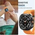 thumbnail image 3 of KOMI [2Pack for Samsung Galaxy Watch 7 Ultra 2024 Screen Protector Case 47mm Accessories, Protective Face Cover for 47 mm, Hard Bumper Built-in Tempered Glass Film for Women Men, 3 of 7
