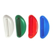4 Toothpaste Squeezer Plastic Tube Ez Dispenser Bathroom Extract Holder Rolling