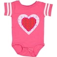 thumbnail image 3 of Inktastic Valentine Red Heart with Dots Boys or Girls Baby Bodysuit, 3 of 5