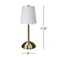 thumbnail image 4 of Home Decor Collection Sterling & Noble Home Cordless Rechargeable 11.9" Brass Table Lamp with Dimmable 3 Option Lights, 4 of 10