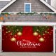 thumbnail image 2 of 6 X 13,3 Pies Banderín Navideño Para Puerta De Garaje Exterior Noche Santa Rojo Azul Noche De La Natividad Gran Decoración Navideña Funda De Poliéster Para Puertas Navideñas Decoración Navideña Para, 2 of 3