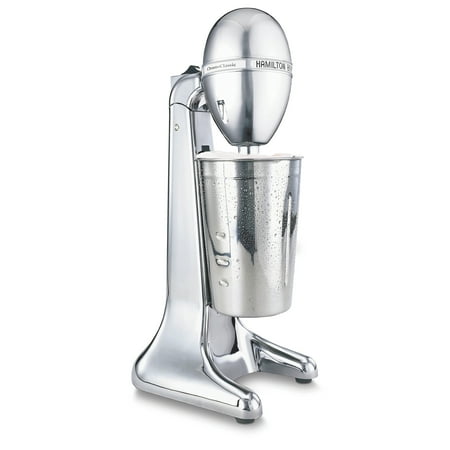 Hamilton Beach Drink Master Classic Chrome Drink Mixer and Milk Shake Maker  2 Speeds  Extra-Large 28 oz. Stainless Steel Cup  730N