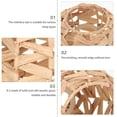 thumbnail image 3 of unbranded Colgante Con Pantalla Tejida En Pasto Beige Para Iluminación Interior, 3 of 6