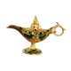 thumbnail image 1 of Estatuillas retro Decoración Escena de metal Accesorios de diseño Regalos prácticos elegantes Lámpara Estatua para estudio Dormitorio Sala de estar Verde Soledad Esculturas de estatuas, 1 of 9