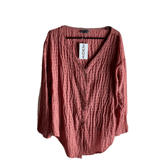 Women's Aiden Mauve Blouse Small S Rtl $ 145