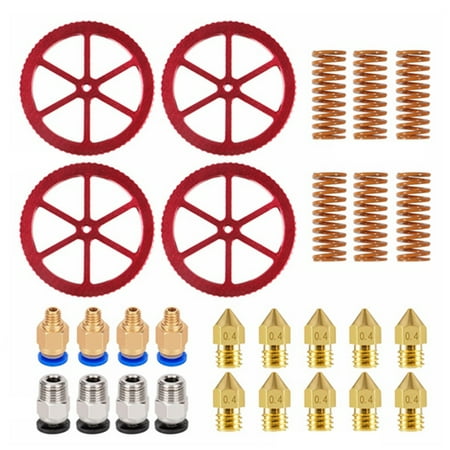 

28 PCS Aluminum Hand Twist Leveling Nut Set Hot Bed Die Springs Printer Compression Springs for -10 10S 10S Pro