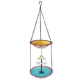 thumbnail image 2 of Solar Cascade Hanging Bird Bath Fountain, Double Layer Outdoor Hummingbird Bath with Feeder, Solar Powered Birdbath Water Kit, Decor for Patio Yard Garden, 2 of 6