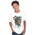 thumbnail image 3 of No Regrets Skull Snake Rose Tattoo Crewneck T Shirts Boy Girl Teen Brisco Brands M, 3 of 6