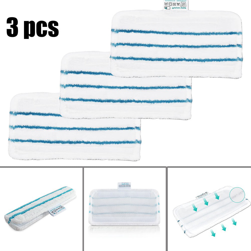 Beldray 3 X Washable Microfibre Mop Pad For Beldray BEL01097 Steam Cleaner Replacement 