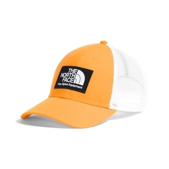The North Face Mudder Trucker Hat Unisex Summit Gold Classic Fit Snapback UPS174