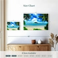thumbnail image 4 of Elephant Stock Serene Beach Scene Wall Art - Horizontal Canvas Wall Art - Living Room Wall Decor - Beach Canvas - Blue And Turquoise Decor - 12" x 8", 4 of 8