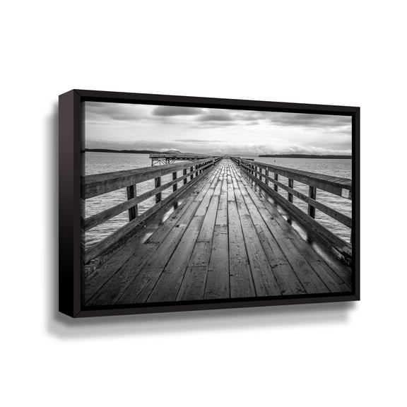 Artwall Sidney Pier, Gallery Wrapped Floater-framed Canvas by Tim Oldford