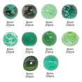 thumbnail image 2 of Unique Bargains 8mm Round Glass Beads for Bracelets, 200 Pcs for Jewelry Making Green, 2 of 7