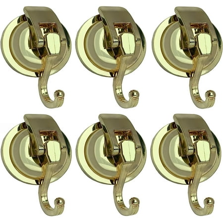 

Suction Cup Hooks Heavy Duty Vacuum Suction Shower Hooks Glass Suction Cup Hooks Bathroom Robe Hooks Reusable No Hole Punched for Garland Decoration (Black 6 Pack)