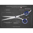 thumbnail image 5 of Ruvanti Premium Hair Cutting Scissors - Professional Barber Shears for Salon Haircut and Home Use - Sharp and Durable Stainless Steel Blades - Comfortable Grip Handles - Includes Protective Case, 5 of 6