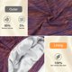 thumbnail image 2 of Gorro de dormir GB Selected Silk, con forro de satén, ajustable, morado, 2 of 6