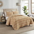 thumbnail image 2 of Indigo Ink Panther 3-Piece Gold Spice Ombre Medallion Boho Quilt Set, Full/Queen, 2 of 5