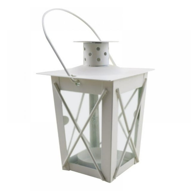 Metal Frame Tabletop Candle Lantern Holder Decorative Storm Lanterns Hanging Decorations For Wedding Festival Party Activities - Candle Not Included