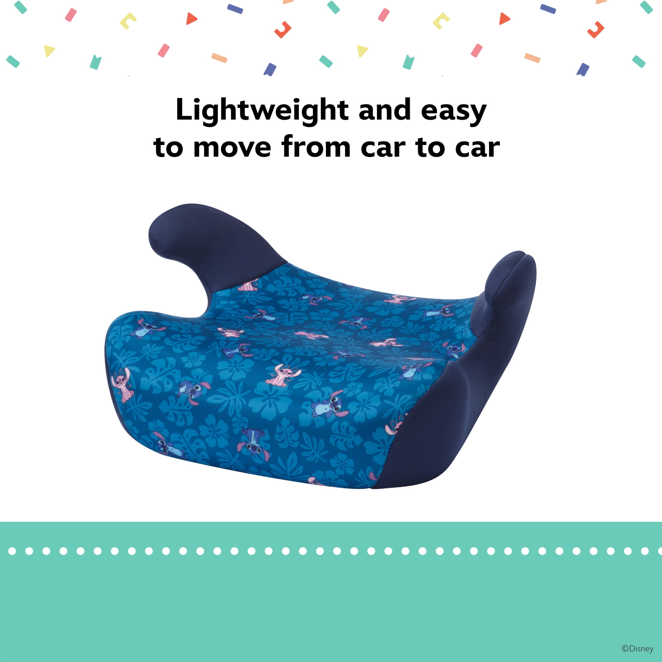Disney Baby Rise LX Booster Car Seat, Tropical Stitch