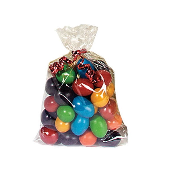 Pack Of 100, Thick 1.6 Mil Compostable Solid Clear Cellophane Bags 3 X 1-3/4 X 8-1/4"