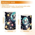thumbnail image 3 of Cartoon Space Panda and Star Flickering Flameless LED Candles set of 2 Battery Operated 18-Key Remotes Timer Halloween Fall Decor D3''xH4''5'', 3 of 7