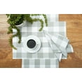 thumbnail image 2 of Franklin Slate Gingham Check Table Runner 13" x 72", 2 of 3