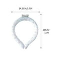 thumbnail image 3 of Neck Cooling Tube 70% Gel Increase Ice Ring Neck Cooler Wearable Cooling Neck Wraps for Summer Heat Body Cooling Products for Outdoor Indoor Activities Relief for Hot Flashes(F), 3 of 7