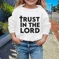 thumbnail image 2 of PMVFHDE Sweat à Capuche Confortable pour Filles, Col Rond Imprimé Manches Longues Blanc, 9-10 Ans, 2 of 4