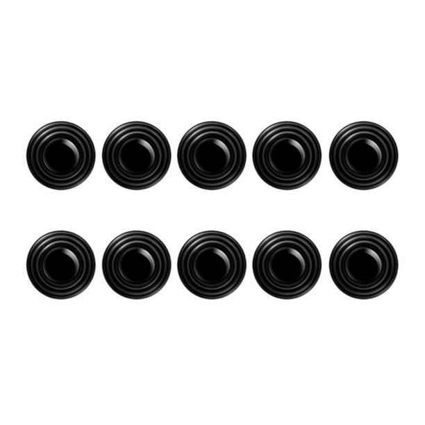 10 piezas juntas amortiguadoras puerta pegatinas artefactos cinta anticolisión para automóviles (negro sin etiqueta - 10 bolsas)