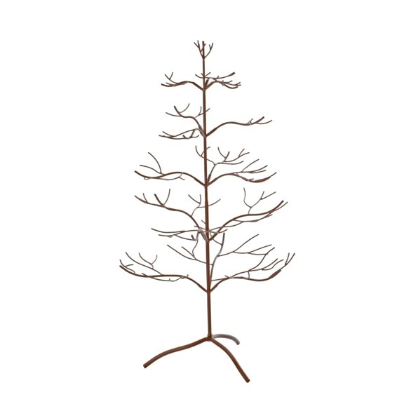 36" Brown Mahogany Ornamental Artificial Tree - Unlit