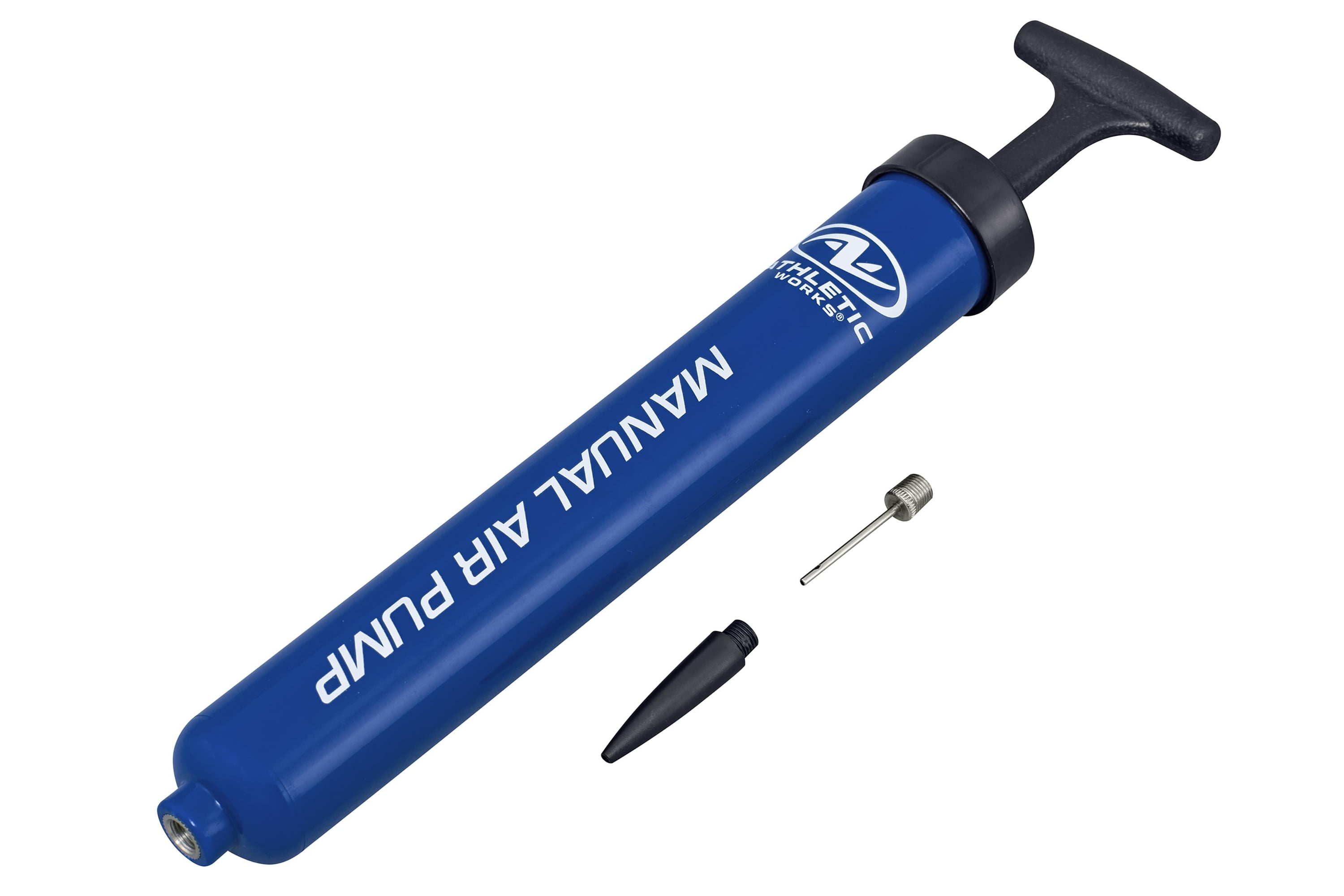 Athletic Works 12" Manual Sports Ball Pump with Inflation Needle & Versatile Adapter