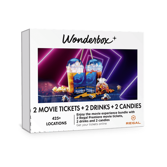 Wonderbox-REGAL Movie Bundle with 2 Tickets, 2 Drinks and 2 Candies