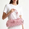 thumbnail image 6 of Women Polka Dot Jelly Shoulder Handbag, Mini Baguette Underarm Purse, Lightweight Waterproof Casual Small Handbag for Daily Shopping Dating Street Wear Multiple Candy Colors, 6 of 8