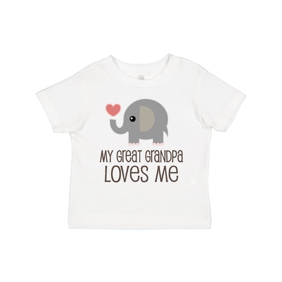 Inktastic Great Grandpa Loves Me Boys or Girls Toddler T-Shirt