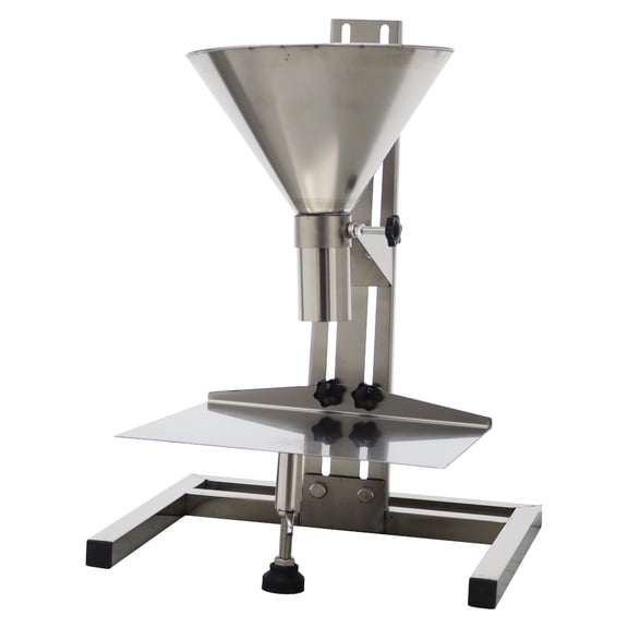 EQCOTWEA Feeding Hopper with Support Stand Filling Package Funnel for Powder Paste Liquid Granule Stainless Steel