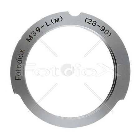 Adapter Lens Adapters - Fotodiox Pro Lens Mount Adapter - M39/L39 Screw Mount SLR Lens to Leica M Mount Rangefinder Camera Body with Leica 6-Bit M-Coding and 28mm/90mm Frame Line
