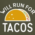 thumbnail image 3 of CafePress - Will Run For Tacos Dark T Shirt - Men's Classic Graphic Cotton T-Shirt, 3 of 4
