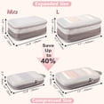 thumbnail image 4 of TRIPGEAR 3‑Set Double‑Deck Compression Packing Cubes, Lightweight Travel Luggage Organizer, 4 of 8