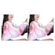 thumbnail image 3 of Qarigey Sun-Protective Shawl Neck Wraps Exquisite Cooling Scarf Gift Foldable Sweet Sleeve Design Workmanship Accessories Summer Girl Flores blancas 2piezas Qarigey  CBP545120, 3 of 6